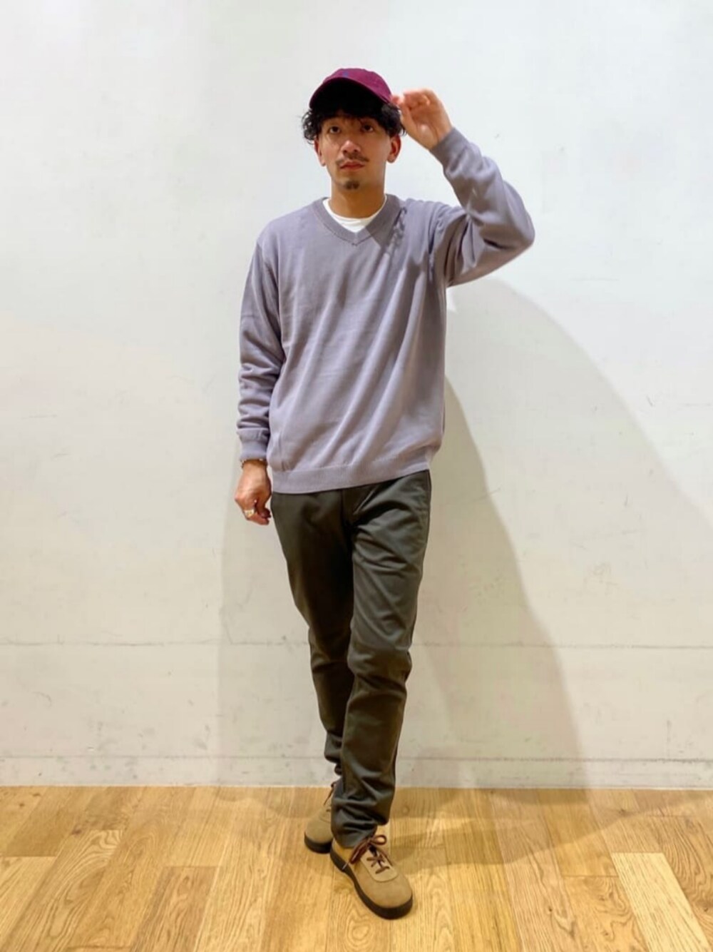 【美品】green label relaxing コーデュロイ上下 S JUST fit コーデュロイ セットアップ ―防シワ・ストレッチ―