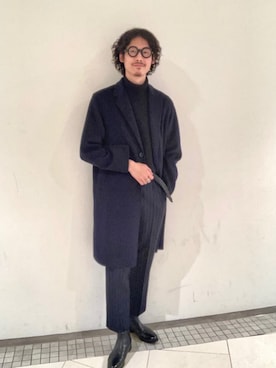 「green label relaxing（グリーンレーベルリラクシング）のアイテム（チェスターコート）」を使った、green label relaxingさん（メンズ・178cm）の秋コーディネート