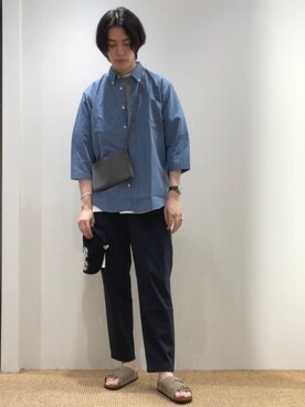 「green label relaxing（グリーンレーベルリラクシング）のアイテム」を使った、green label relaxingさん（メンズ・185cm）の夏コーディネート