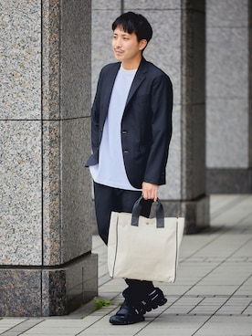 「green label relaxing（グリーンレーベルリラクシング）のアイテム（セットアップ）」を使った、green label relaxingさん（レディース・168cm）の春コーディネート