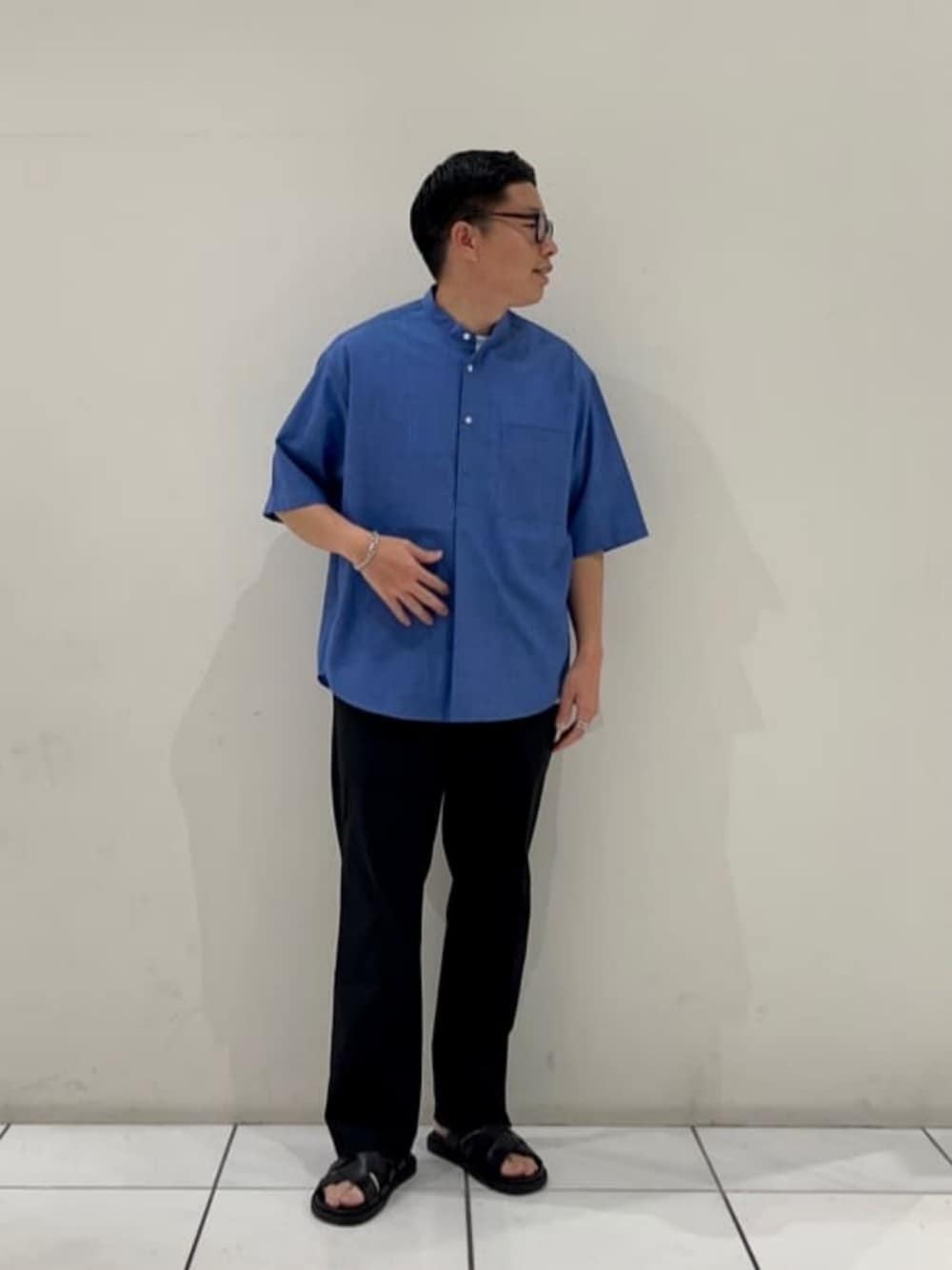 ジルサンダー　レザー 名刺入れ　ダークグリーン Jil Sander(ジルサンダー) カードケース・名刺入れ(レディース