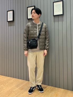 「Gramicci（グラミチ）のアイテム（ジャケット/アウター）」を使った、green label relaxingさん（メンズ・177cm）の冬コーディネート