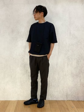 「KEEN（キーン）のアイテム（サンダル）」を使った、green label relaxingさん（メンズ・176cm）の秋コーディネート
