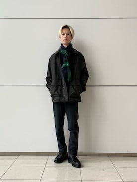 「green label relaxing（グリーンレーベルリラクシング）のアイテム（その他アウター）」を使った、green label relaxingさん（メンズ・169cm）の冬コーディネート