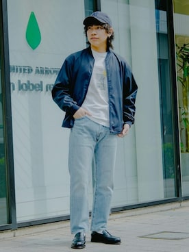 「green label relaxing（グリーンレーベルリラクシング）のアイテム（ブルゾン）」を使った、green label relaxingさん（メンズ・167cm）の春コーディネート