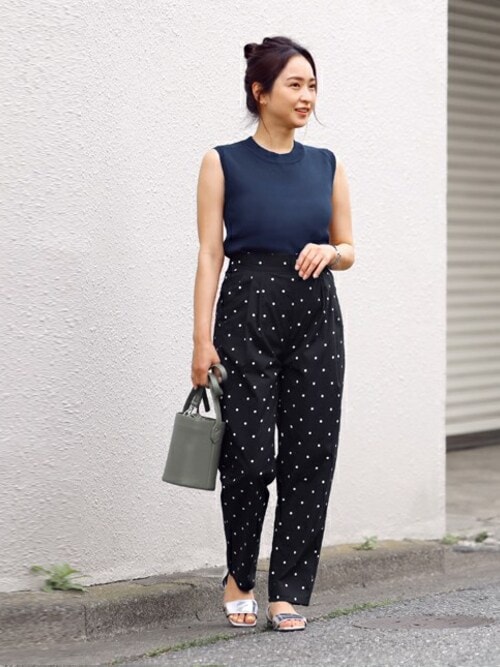STYLE DELI（スタイルデリ）の「【LUXE】ドット柄リラックス