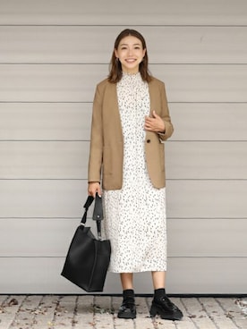 「STYLE DELI（スタイルデリ）のアイテム（テーラードジャケット）」を使った、STYELEDELIさん（レディース・157cm）の秋コーディネート