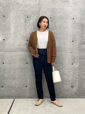「STYLE DELI（スタイルデリ）のアイテム（ニット/セーター）」を使った、STYELEDELIさん（レディース・156cm）の秋コーディネート