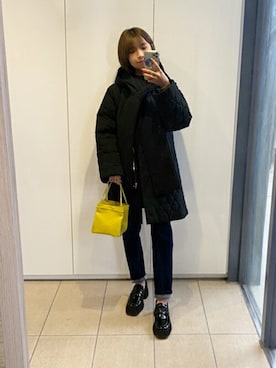 「STYLE DELI（スタイルデリ）のアイテム（その他アウター）」を使った、STYELEDELIさん（レディース・157cm）の秋コーディネート