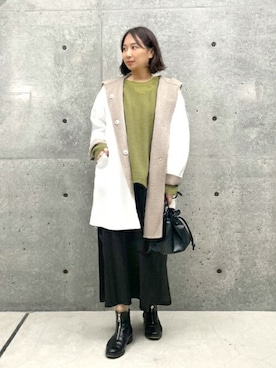 「STYLE DELI（スタイルデリ）のアイテム（その他アウター）」を使った、STYELEDELIさん（レディース・156cm）の秋コーディネート