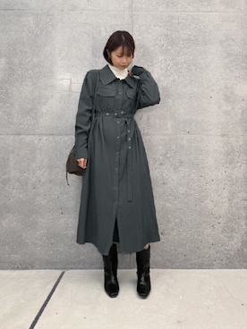 「STYLE DELI（スタイルデリ）のアイテム（ニット/セーター）」を使った、STYELEDELIさん（レディース・157cm）の冬コーディネート