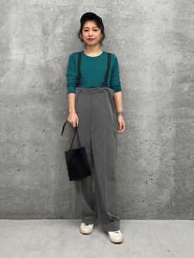 「STYLE DELI（スタイルデリ）のアイテム（キャップ）」を使った、STYELEDELIさん（レディース・153cm）の冬コーディネート