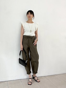 「STYLE DELI（スタイルデリ）のアイテム（アクセサリー）」を使った、STYELEDELIさん（レディース・157cm）の春コーディネート