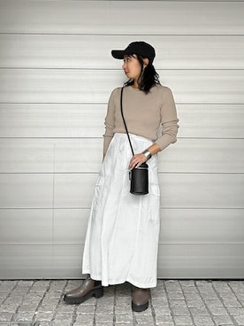 「STYLE DELI（スタイルデリ）のアイテム（ニット/セーター）」を使った、STYELEDELIさん（レディース・156cm）の秋コーディネート