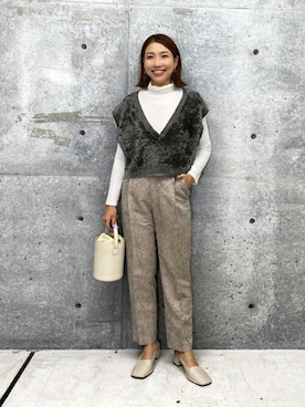「STYLE DELI（スタイルデリ）のアイテム（バッグ）」を使った、STYELEDELIさん（レディース・157cm）の冬コーディネート