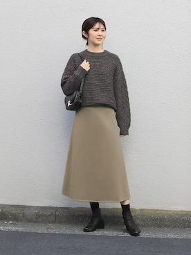 「STYLE DELI（スタイルデリ）のアイテム（バッグ）」を使った、STYELEDELIさん（レディース・168cm）の冬コーディネート