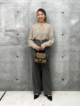 「STYLE DELI（スタイルデリ）のアイテム（パンツ）」を使った、STYELEDELIさん（レディース・157cm）の冬コーディネート