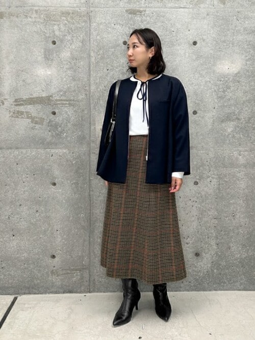 スカート チェック柄 千鳥柄 S-XL Aライン きれいめ 23zm678 チェック柄 千鳥柄 ロング丈 プリーツ Aラインスカート – Jojormaru