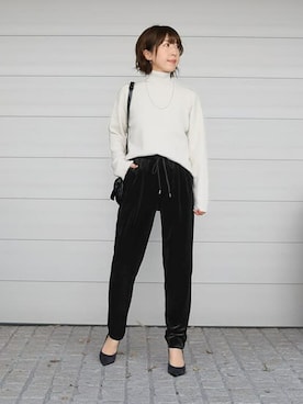 「STYLE DELI（スタイルデリ）のアイテム（アクセサリー）」を使った、STYELEDELIさん（レディース・153cm）の冬コーディネート
