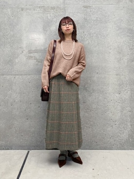 「STYLE DELI（スタイルデリ）のアイテム（アクセサリー）」を使った、STYELEDELIさん（レディース・157cm）の冬コーディネート