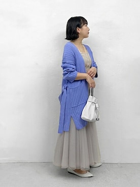 「STYLE DELI（スタイルデリ）のアイテム（スカート）」を使った、STYELEDELIさん（レディース・156cm）の春コーディネート