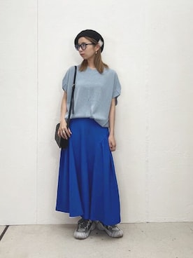 「STYLE DELI（スタイルデリ）のアイテム（スカート）」を使った、STYELEDELIさん（レディース・157cm）の春コーディネート