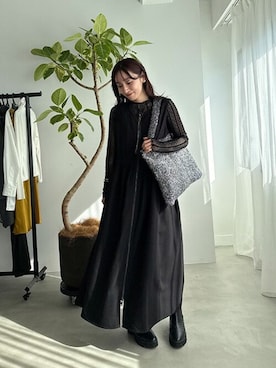 「STYLE DELI（スタイルデリ）のアイテム（ワンピース/ドレス）」を使った、STYELEDELIさん（レディース・158cm）の冬コーディネート