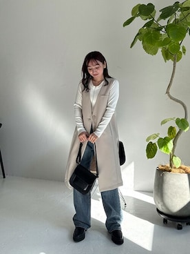「STYLE DELI（スタイルデリ）のアイテム（パンツ）」を使った、STYELEDELIさん（レディース・158cm）の冬コーディネート
