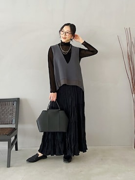 「STYLE DELI（スタイルデリ）のアイテム（アクセサリー）」を使った、STYELEDELIさん（レディース・157cm）の春コーディネート