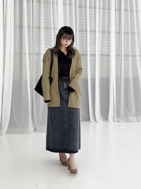 「STYLE DELI（スタイルデリ）のアイテム（スカート）」を使った、STYELEDELIさん（レディース・157cm）の春コーディネート
