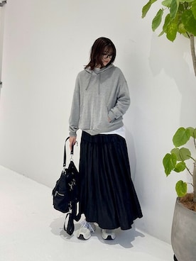 「STYLE DELI（スタイルデリ）のアイテム（スカート）」を使った、STYELEDELIさん（レディース・169cm）の春コーディネート