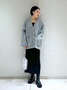 「アパートバイローリーズ」｜「アイテム（アクセサリー）」を使った、keicoさん（レディース・168cm）の秋コーディネート