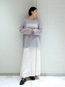 「アパートバイローリーズ」｜「アイテム（ローファー）」を使った、keicoさん（レディース・168cm）の秋コーディネート