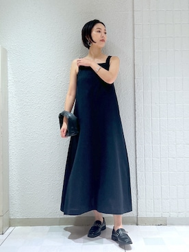 「アパートバイローリーズ」｜「アイテム（ジャンパースカート）」を使った、keicoさん（レディース・168cm）の夏コーディネート