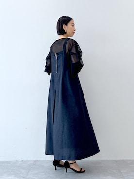 「アパートバイローリーズ」｜「アイテム（ジャンパースカート）」を使った、keicoさん（レディース・168cm）の夏コーディネート
