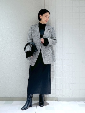 「アパートバイローリーズ」｜「アイテム（アクセサリー）」を使った、keicoさん（レディース・168cm）の秋コーディネート