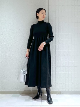 「アパートバイローリーズ」｜「アイテム（ワンピース/ドレス）」を使った、keicoさん（レディース・168cm）の秋コーディネート