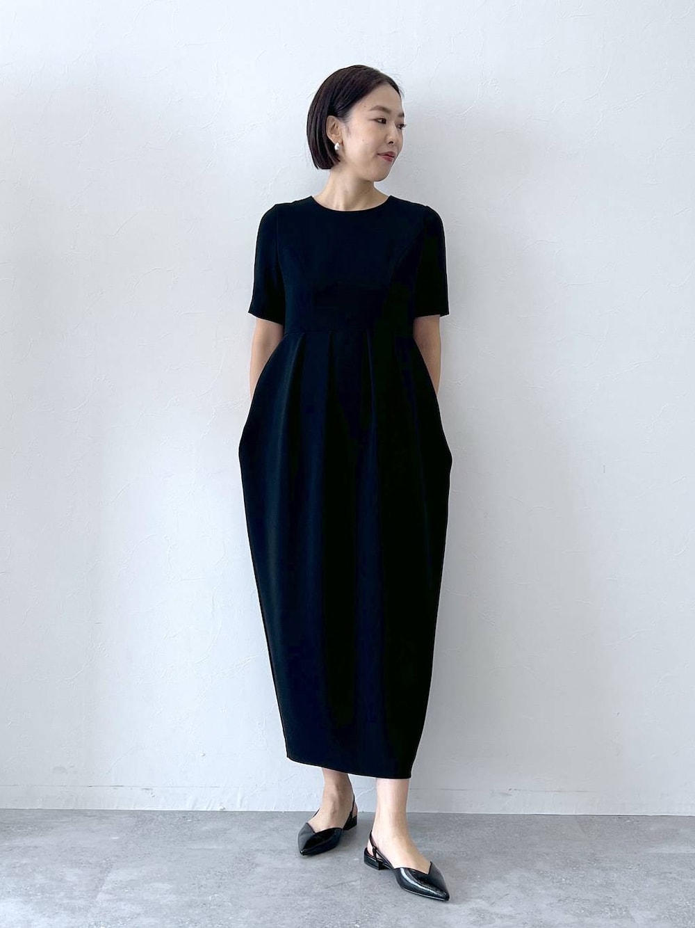 apart by lowrys 石岡真実コラボ コクーンワンピース