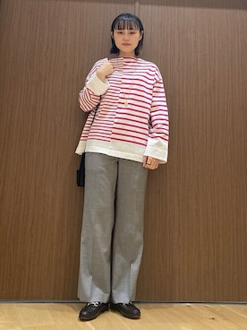 「FAEDA（ファエダ）のアイテム」を使った、吉田さん（レディース・158cm）の冬コーディネート