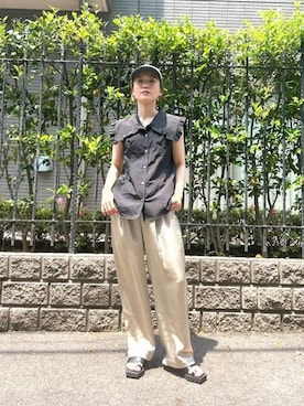 「MATURED（マチュアード）のアイテム」を使った、Hitomi Wadaさん（レディース・157cm）の春コーディネート