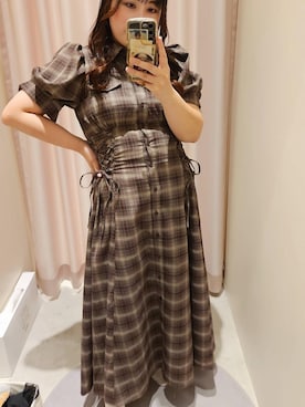 「アイテム（シャツワンピース）」を使った、mjshizukaさん（レディース・152cm）の秋コーディネート