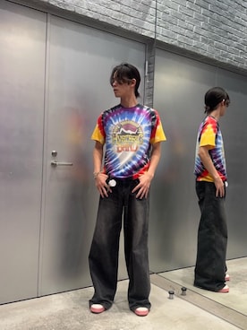 「アイテム（Tシャツ/カットソー、その他）」を使った、KOUHEIさん（メンズ・172cm）の夏コーディネート