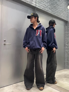 「HYSTERIC GLAMOUR（ヒステリックグラマー）のアイテム（パーカー）」を使った、KOUHEIさん（メンズ・172cm）の秋コーディネート