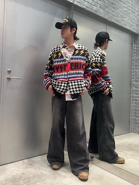 「HYSTERIC GLAMOUR（ヒステリックグラマー）のアイテム（シャツ/ブラウス）」を使った、KOUHEIさん（メンズ・172cm）の秋コーディネート