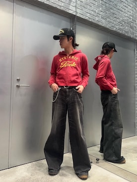 「HYSTERIC GLAMOUR（ヒステリックグラマー）のアイテム（パーカー）」を使った、KOUHEIさん（メンズ・172cm）の秋コーディネート