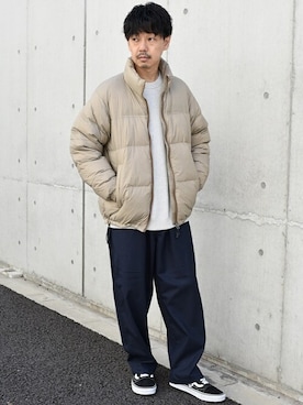「SHIPS any（シップス エニィ）のアイテム（ダウンジャケット/コート）」を使った、HAMADAさん（メンズ・166cm）の秋コーディネート