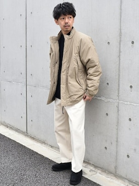 「SHIPS any（シップス エニィ）のアイテム（チノパンツ）」を使った、HAMADAさん（メンズ・166cm）の冬コーディネート