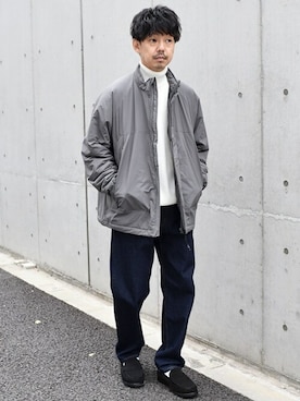 「HINSON」｜HAMADAさん（メンズ・166cm）の冬コーディネート