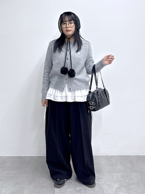 ∴WEGO/【25年秋冬新作】USPOLO別注微起毛カーディガン