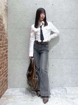 「WEGO（ウィゴー）のアイテム（シューズ）」を使った、WEGOさん（レディース・153cm）の春コーディネート